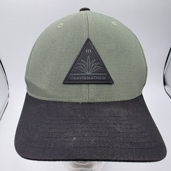 Travis Mathew Tree Canopy Mens Green Black Golf Hat Adjustable Snapback Casual - Picture 1 of 9